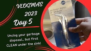 Jam Buster for Clogged Garbage Disposal  Vlogmas Day 5 [upl. by Airetahs]