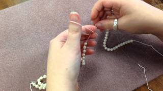 How to Knot Pearls with The Bead Place [upl. by Eelsha509]