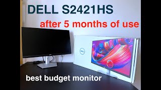 Dell monitor S2421HS review after 5 months of use  Compare display MacBook Air M1 vs Dell monitor [upl. by Shannan]