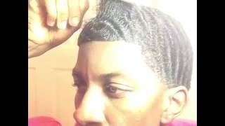 HOW TO GET 360 WAVES ALMOST 16 WEEKS WOLFIN amp COMBING YOUR NATURAL HAIR [upl. by Eelano]