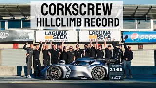 Laguna Seca Reverse Corkscrew HILLCLIMB RECORD  McMurtry Spéirling Fan Car Goodwood Record Holder [upl. by Atima]