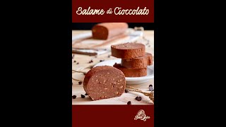 SALAME DI CIOCCOLATO 3 INGREDIENTI Ricetta Facile  BuonIdea shorts [upl. by Frederick]