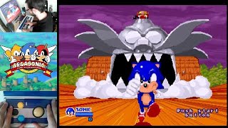 SegaSonic the Hedgehog All Clear 1CC original Sega arcade hardware [upl. by Trust]