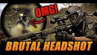 BRUTAL HEADSHOT paintball sniper destroying everyone [upl. by Yraeht]