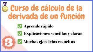 Cómo calcular Derivadas  Aprende desde cero 3 [upl. by Bihas]