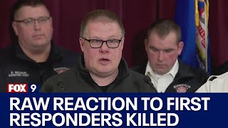 Burnsville first responders killed Press conference RAW [upl. by Sillad]