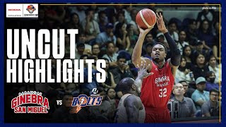 FINAL THREE MINUTES UNCUT of Brgy Ginebras WIN against Meralco 🔥  PBA SEASON 49 GOVERNORS CUP [upl. by Alram]