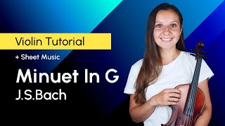 Easy Violin Tutorial Master Minuet in G Bach in Minutes [upl. by Francisca895]