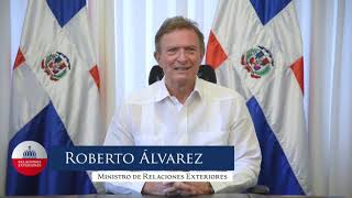 Palabras del Ministro Roberto Álvarez Canciller de República Dominicana [upl. by Tompkins482]