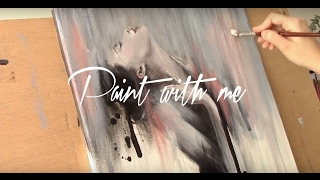 Paint with me  Acrylic on canvas  Speed painting [upl. by Kendra]