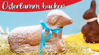 Osterlamm backen mit Rührteig  klassisch wie vom Bäcker [upl. by Erica170]