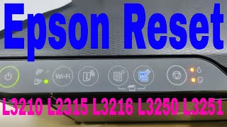 Epson L3210 L3215 L3216 L3250 L3251 red light blink solution Epson reset service required part1 [upl. by Brittnee]