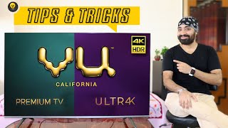 Tips amp Tricks for VU 4K Premium amp VU 4K Ultra TV  Hidden Features  TECH SINGH [upl. by Lynd]