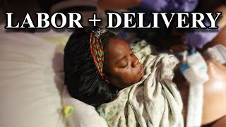 LABOR amp DELIVERY VLOG RAW  REAL FIRST TIME MUM Inducing my own labor [upl. by Dunton86]