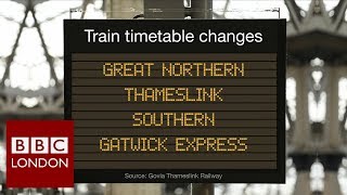 Train timetable shakeup – BBC London News [upl. by Eniagrom]