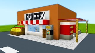 Minecraft Tutorial How To Make A Grocery Store quot2020 City Tutorialquot [upl. by Palladin740]