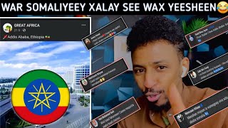 AR SOMALIYEY XALAY SEE WAX YEESHEEN😂  PAGEKA quotGREAT AFRICAquot TARIIKH LAMA ILAWAAN AH AYAY KUDHIGEEN [upl. by Yks]