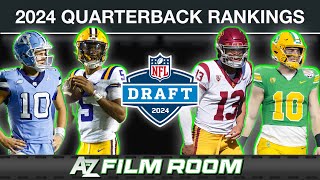 Ranking Every QB in the 2024 NFL Draft [upl. by Alinoel]