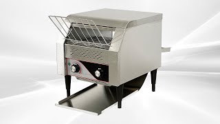 Commercial Conveyor Toaster 2600W Toasters Double Heating Countertop Bun Bagel Bread Baked Food CT2 [upl. by Minnnie156]