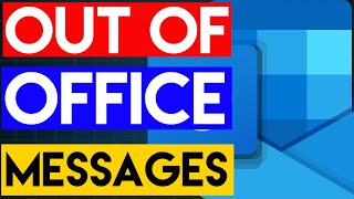 How to Set Up Automatic Replies  Out of Office Messages in Outlook [upl. by Bohs]