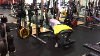 HBT Incline Barbell Press [upl. by Llerryt110]