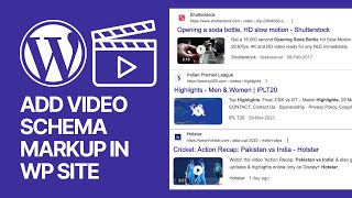 How to Add Video Schema Markup in WordPress For Free Without Coding 🎬 [upl. by Buford]