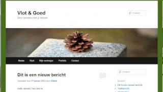 Website maken met Wordpress  Cursus Wordpress  Twenty Eleven aanpassen [upl. by Weisbart]