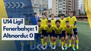 U14 Ligi Fenerbahçe 1 Altınordu 0 Gol Ercan Tuncel [upl. by Risay]