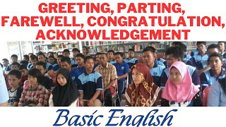 English greeting parting farewell congratulation and acknowledgement Updated [upl. by Ziladnerb]