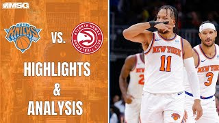 Brunson Clutch Down Stretch To Secure Win In Atlanta  New York Knicks [upl. by Claudianus545]