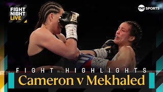 NEW INTERIM CHAMP 🏆  Chantelle Cameron vs Elhem Mekhaled  Fight Night Highlights [upl. by Yelnoc]