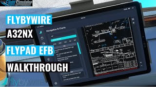 FlyByWire A32nx  flyPad EFB  Walkthrough [upl. by Chad298]