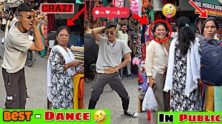 Best🤣Dance in Public😅❤️Crazy Public Reaction🤪Prank in Public😂Cute😍Girl Reaction🥰 [upl. by Gusella656]