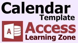Microsoft Access Calendar Database Template [upl. by Earahs]