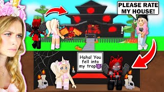 Fan TRAPPED US In A SCARY HOUSE While Rating Houses In Adopt Me Roblox [upl. by Lucic]