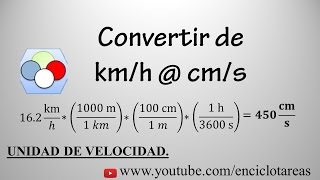 Convertir de kmh a cms [upl. by Emad]