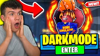 NEW ALL WORKING DARK MODE UPDATE CODES FOR DUNKING SIMULATOR ROBLOX DUNKING SIMULATOR CODES [upl. by Ettenaej741]