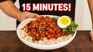 GOCHUJANG Chicken Rice Bowl In 15 Minutes [upl. by Aleydis]