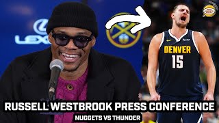 Russell Westbrook after Dropping 29pts in Nuggets Emotional WIN vs OKC [upl. by Herrle]