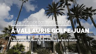 Élection municipale à Vallauris GolfeJuan  le débat [upl. by Lyrrad]