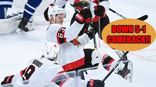 The Biggest Comeback In Ottawa Senators History [upl. by Ecnaled]