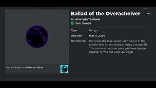 Ballad of the Overachiever aka True Chapter 7 Deathless  Overborne [upl. by Havelock]