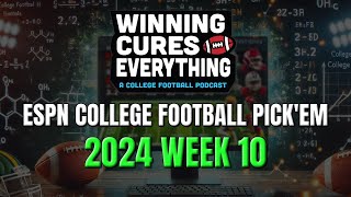 ESPN College Football Pickem Week 10 Picks Against the Spread [upl. by Flower]