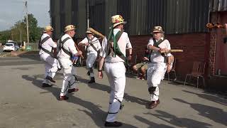 Lord Conyers Morris Men dance quotUpton Upon Severn Stick Dancequot at Bromyard Folk Festival 2023 [upl. by Norrag]