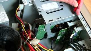 Anleitung Am Computer die Festplatte tauschen  neue HDD in den PC einbauen German [upl. by Lambard]