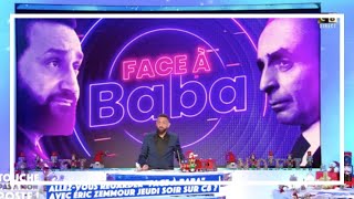 Face a Baba Cyril Hanouna sort de silence avec Eric Zemmour [upl. by Sager]