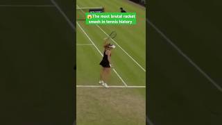 😱The most brutal racket smash in tennis history [upl. by Annawoj68]