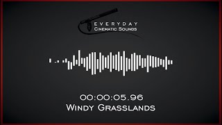 Windy Grasslands  HQ Sound Effect [upl. by Nitnilc]