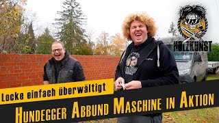 Hundegger Abbundanlage in Aktion  Holzkunst Scholz Fachwerk [upl. by Trub]