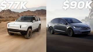 Rivian R1S vs Tesla Model X [upl. by Sidhu358]